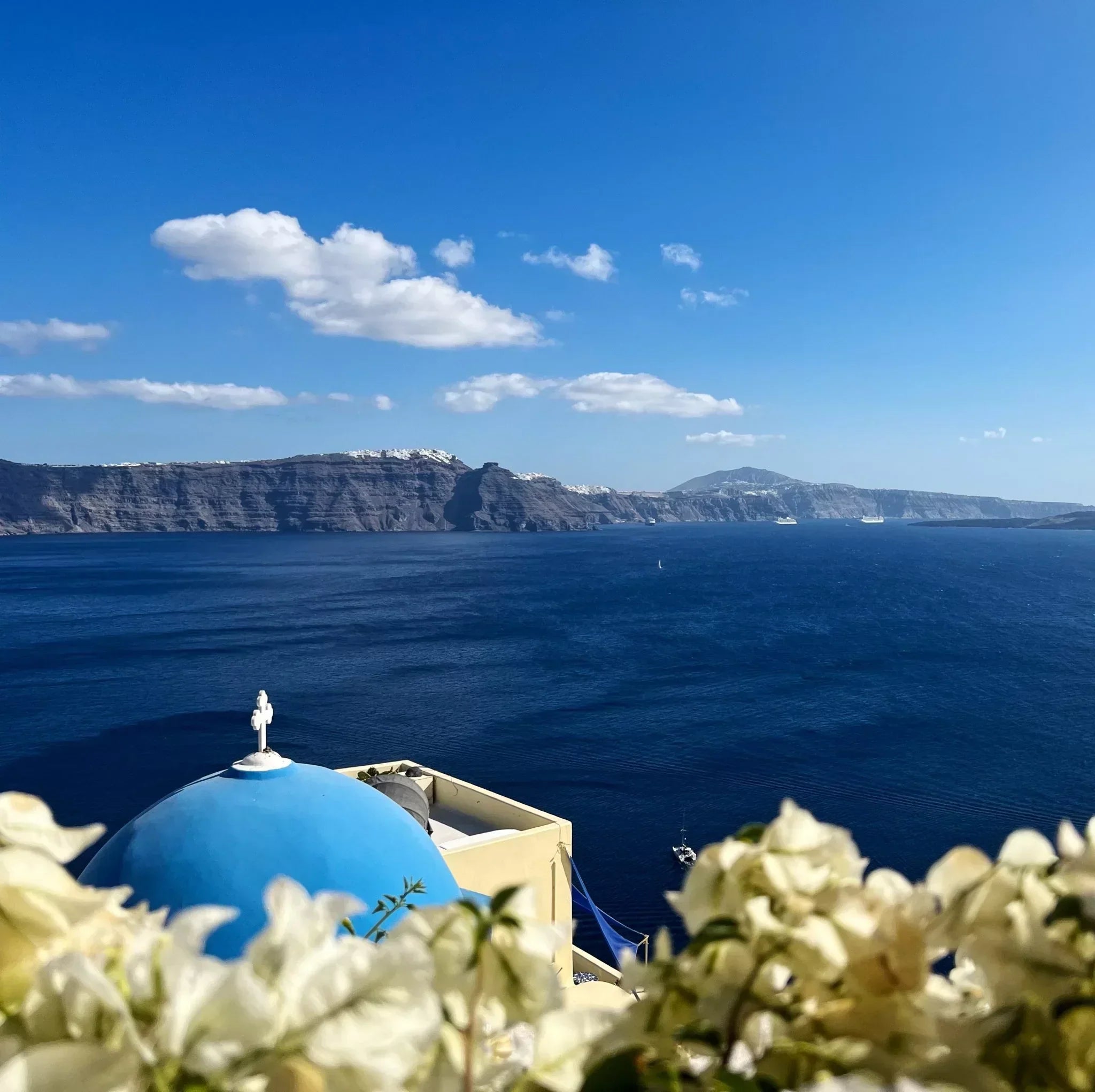 Een wijnfan op Santorini