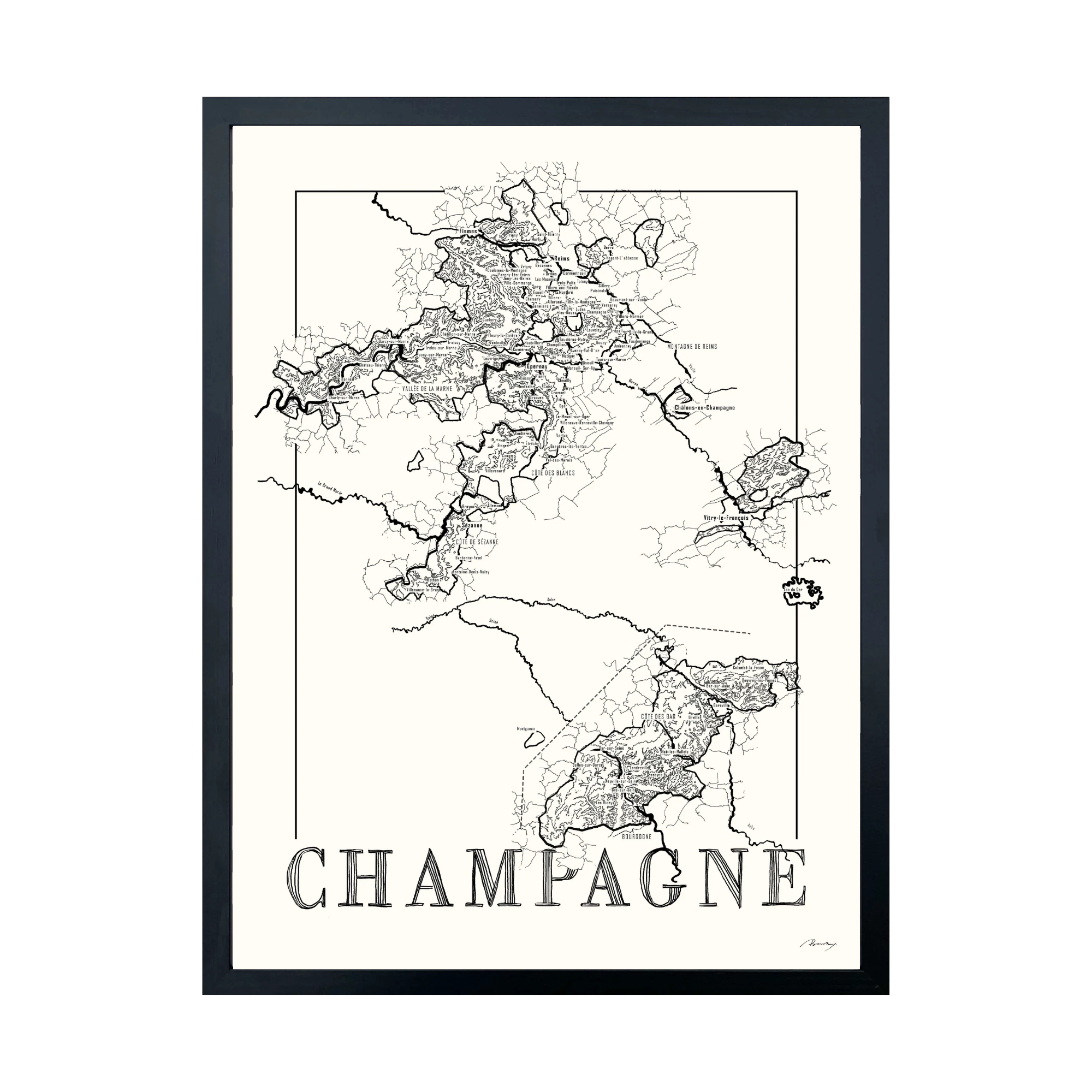 Champagne (zwart wit)