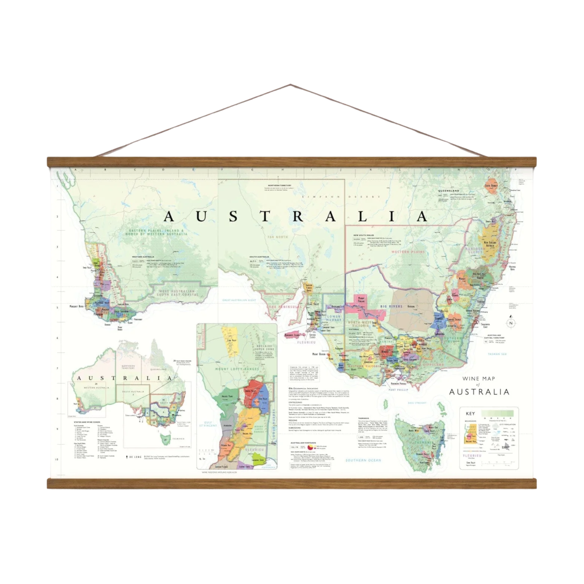 Wine map Australia