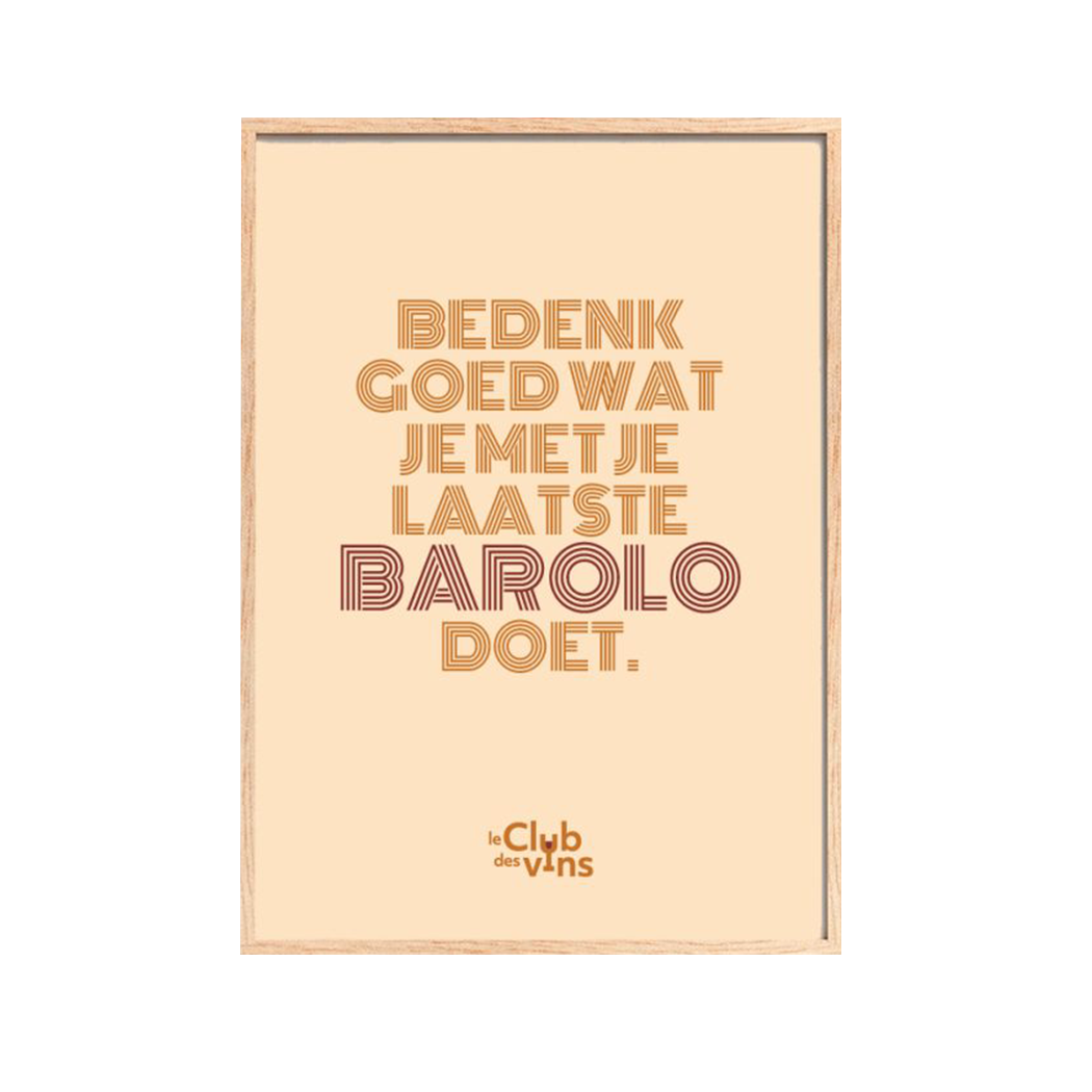 Poster A3 - Laatste barolo
