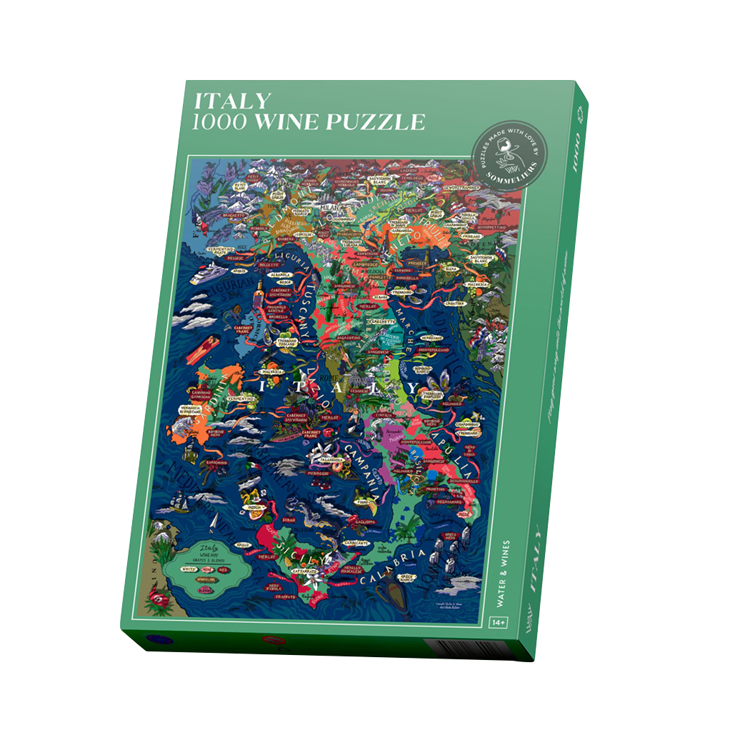 Wijnpuzzel puzzel Italië wijnliefhebber cadeau
