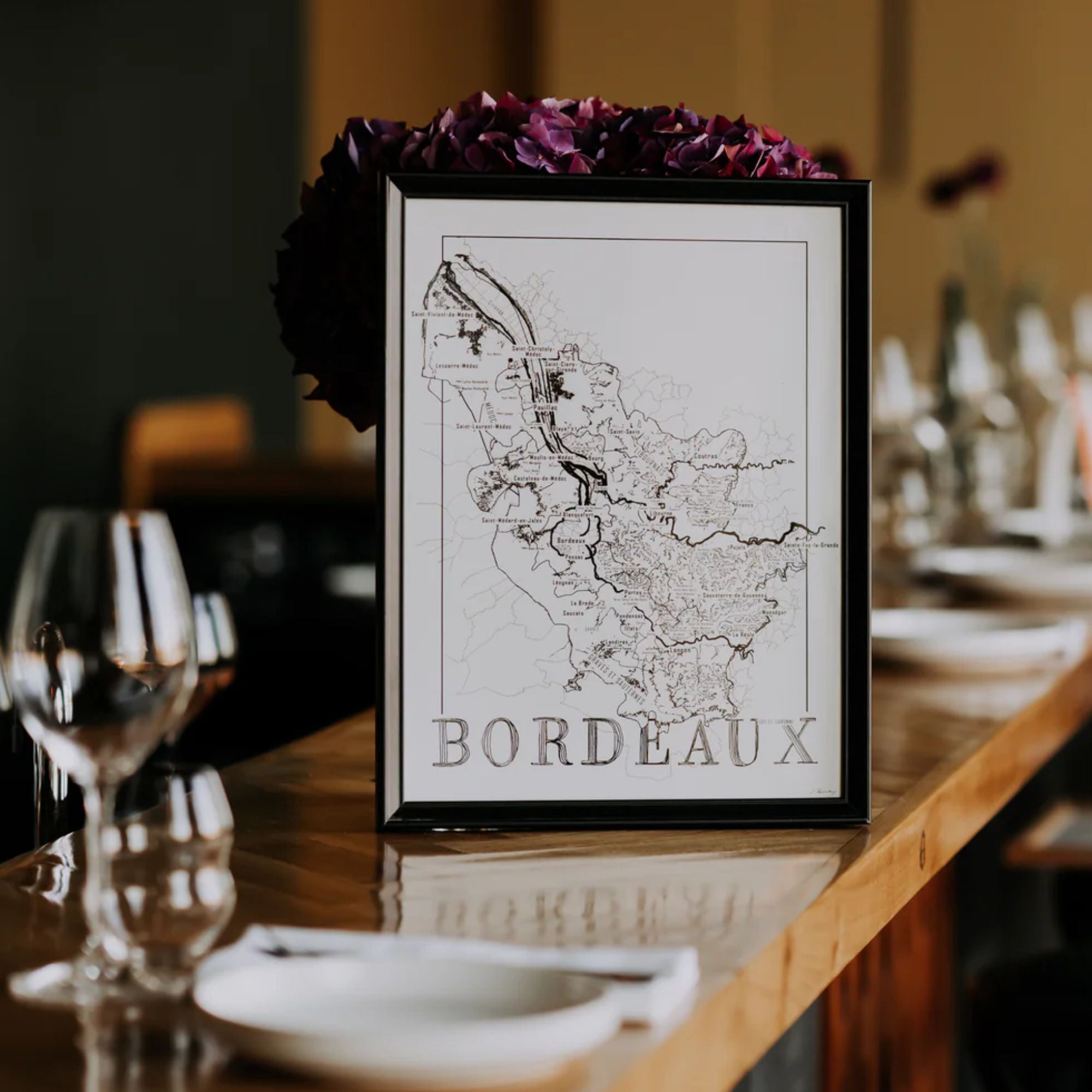 Bordeaux (zwart wit)