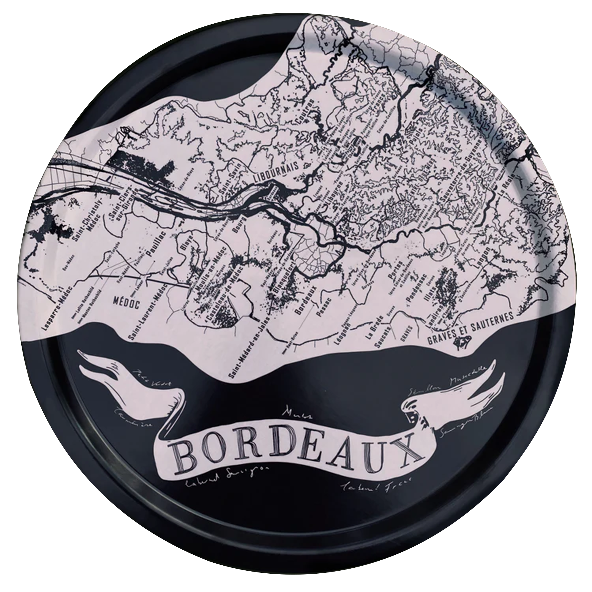 brushery - tray bordeaux