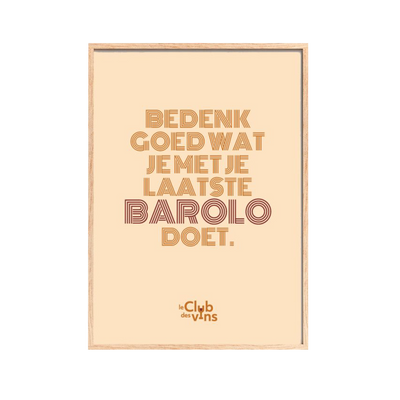 Poster A3 - Laatste barolo