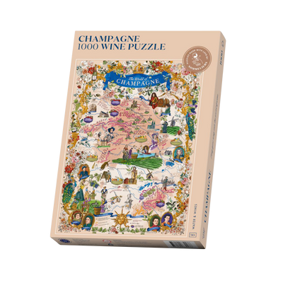 Wijnpuzzel puzzel Champagne wijnstreek Frankrijk wijnliefhebber cadeau