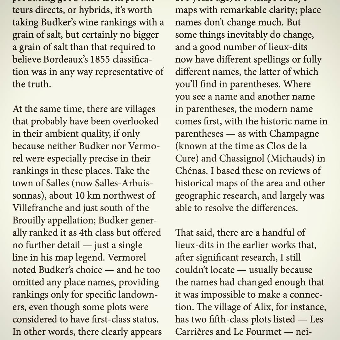 Boekje "The Classification of Beaujolais”