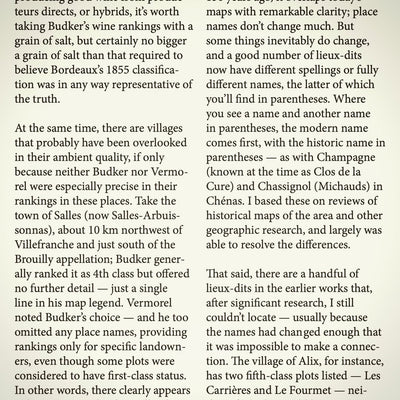 Boekje "The Classification of Beaujolais”