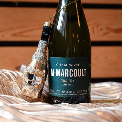 Champagne Christmas pendant