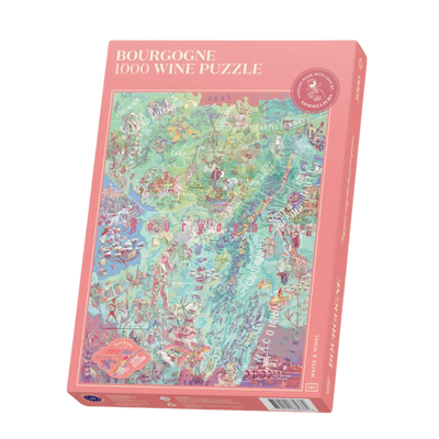 Wijnpuzzel puzzel Bourgogne wijnstreek Frankrijk wijnliefhebber cadeau