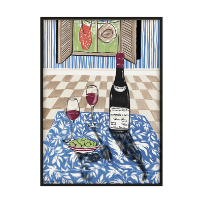 Set of 3 posters - wine art - served
