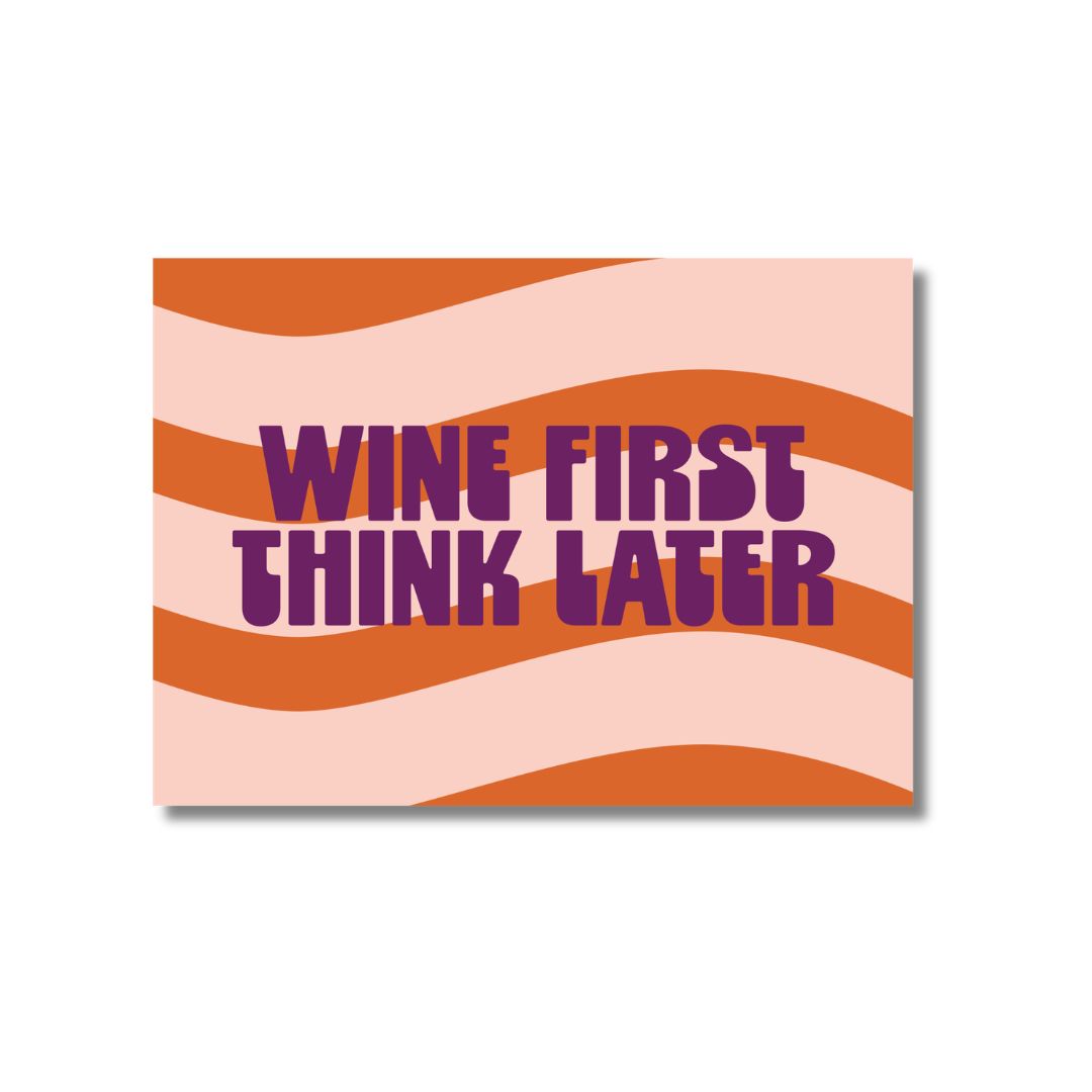 Wine first